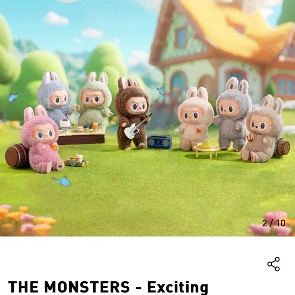 Pop Mart LABUBU Exciting Macaron Vinyl Face Toy The monsters open box sealed bag - Picture 10 of 14